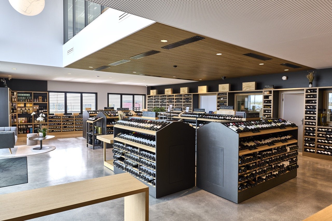 La sélection de vins en boutique Caves Carrière