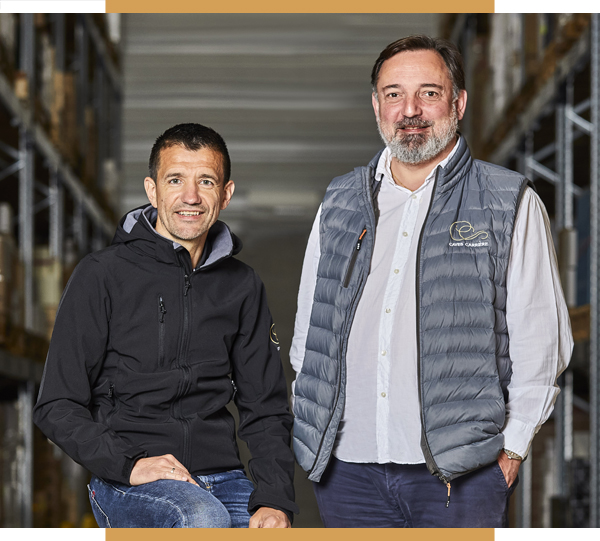 Éric Carrière et Nicolas Creuzot, les deux associés des Caves Carrière